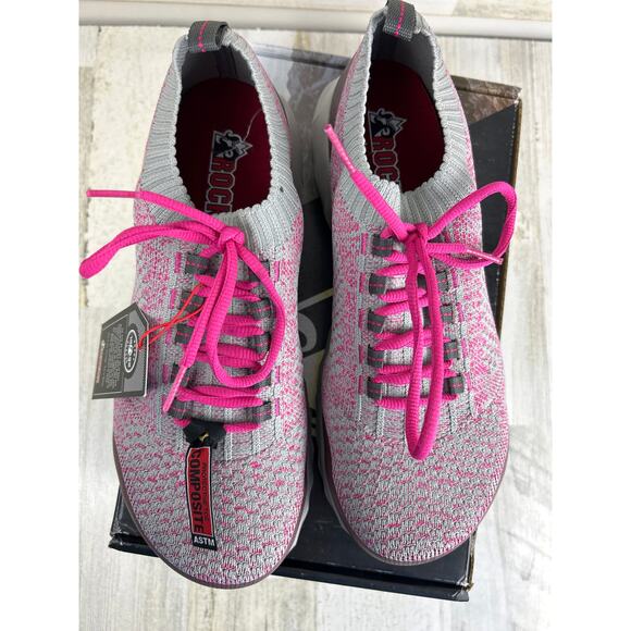 Rocky womens 9.5 pink workknit lx composite toe work shoe sneaker new - Picture 3 of 9